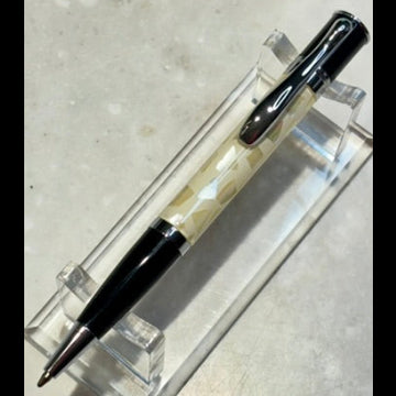 Monteverde Mini Jewelria Shell White Ballpoint Pen | New Old Stock Box Papers