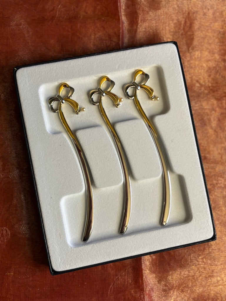 MIKIMOTO Pearl Swizzle Sticks — Expo 2005 Commemorative Set | Cultured Pearl Cocktail Stirrers | Boxed