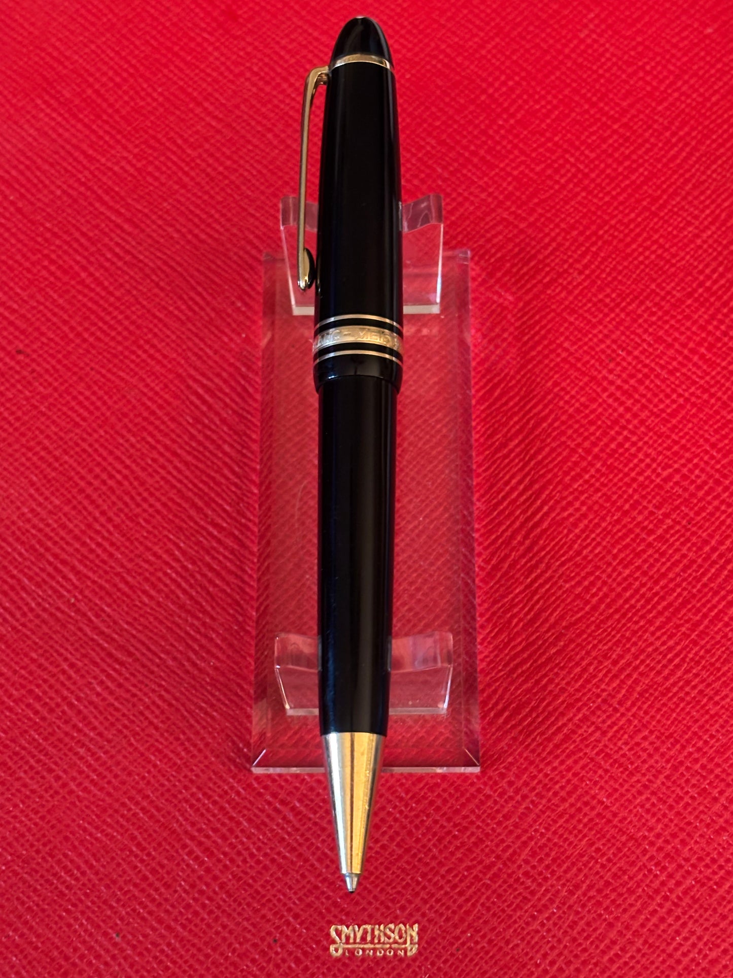 Montblanc Meisterstück No. 161 Classique Ballpoint Pen — Black Resin & Gold Trim