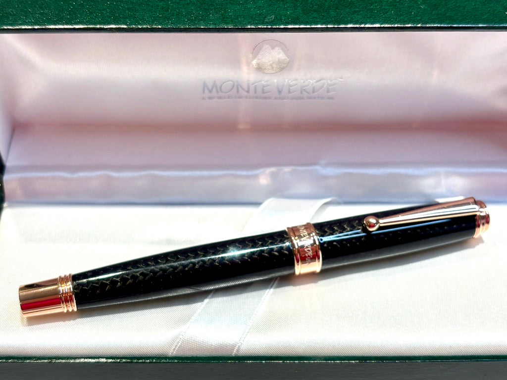 Monteverde Invincia Fountain Pen in Rose Gold | New Old Stock in Box | c. 2016