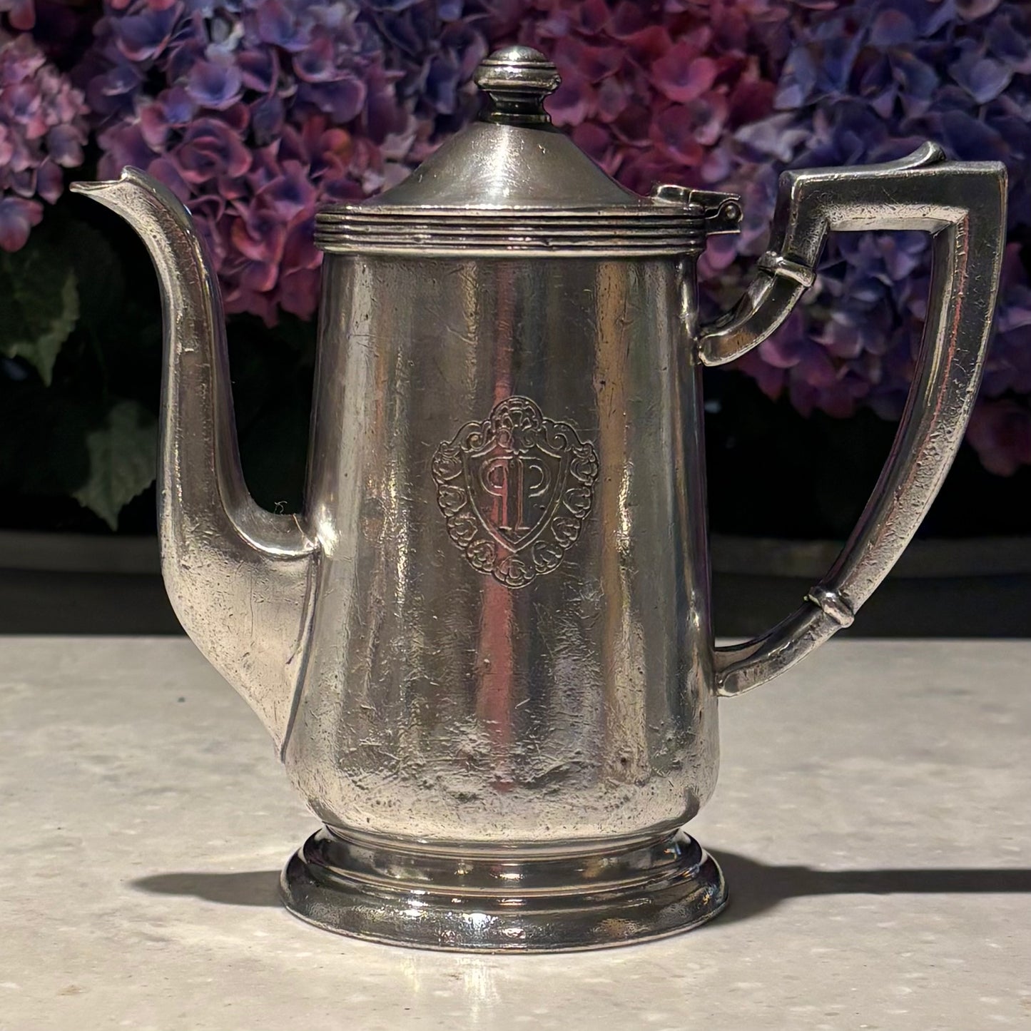 Vintage Hotel Silver Teapot Collection | The Plaza Hotel, Hotel Gotham, Gladstone & Wilcox | Set of 4