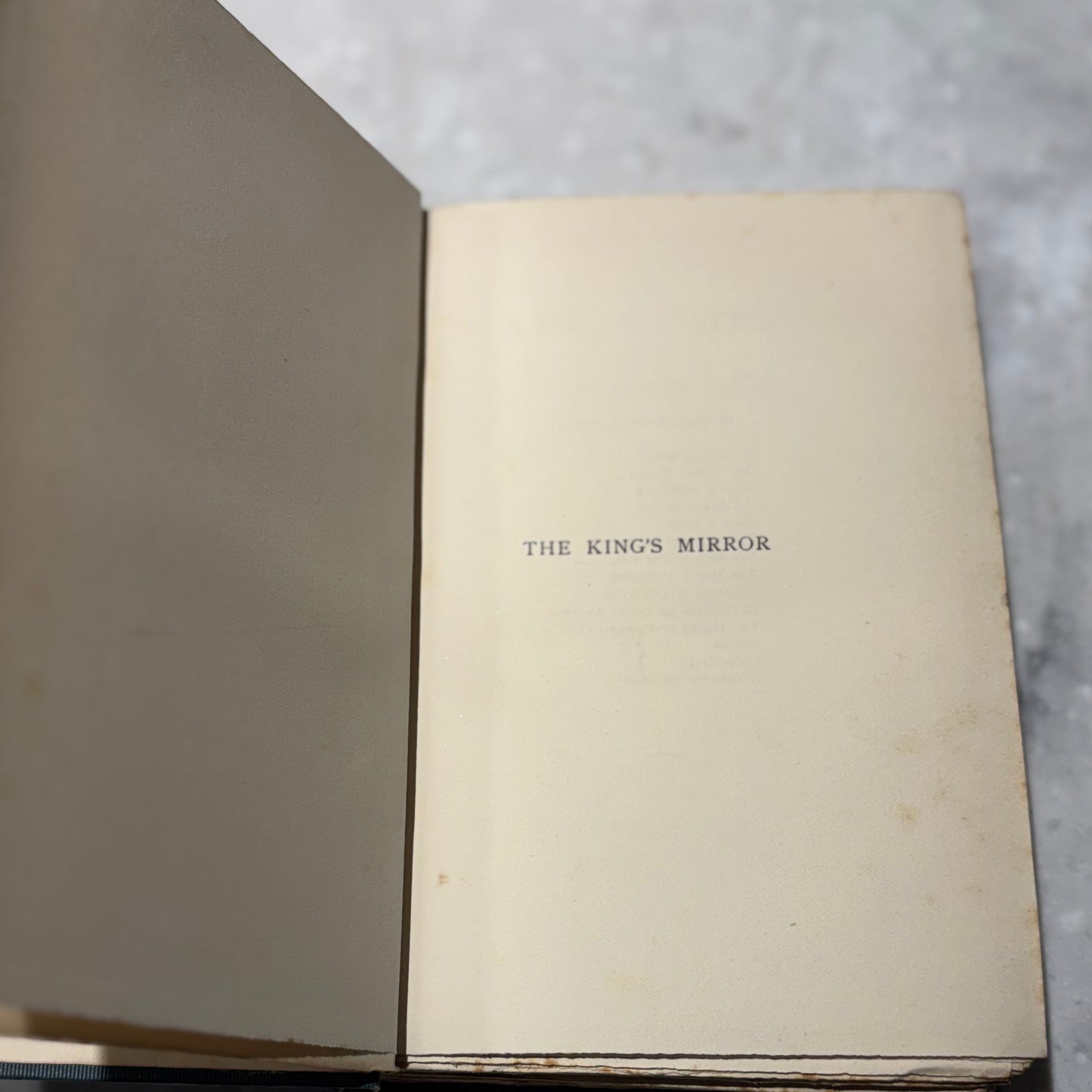 The King's Mirror by Anthony Hope | 1899 First Edition First Printing | Methuen London | Antique Hardcover