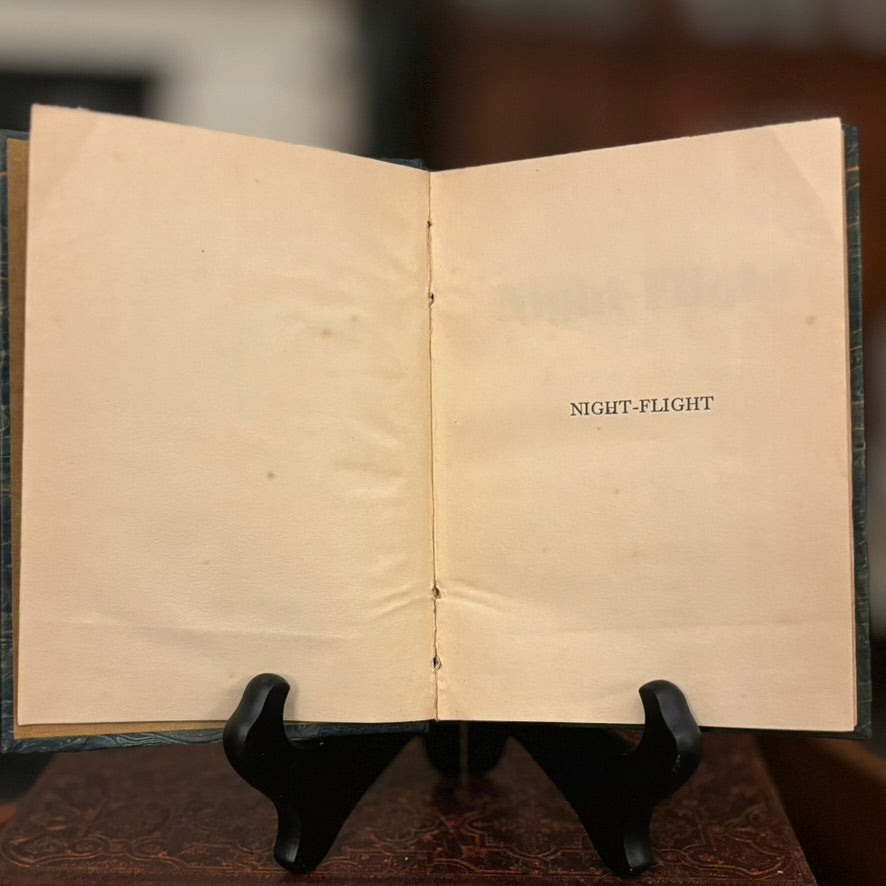 Vintage 1932 Night Flight by Antoine de Saint-Exupéry | Early English Paris Edition | Rebound Literary Classic