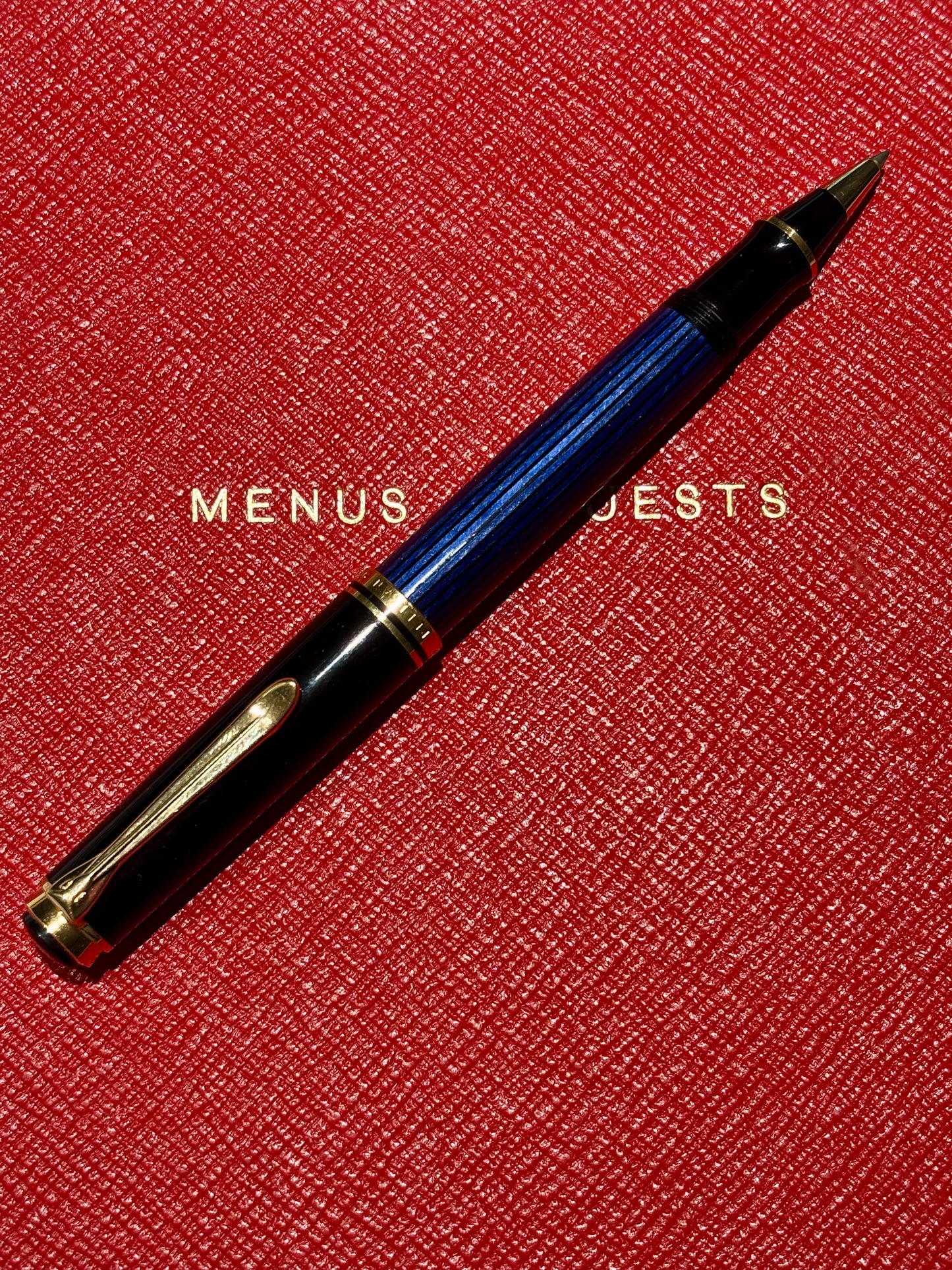 Vintage Pelikan Souverän R600 Rollerball Pen | Blue Stripe | Germany | New Blue Refill