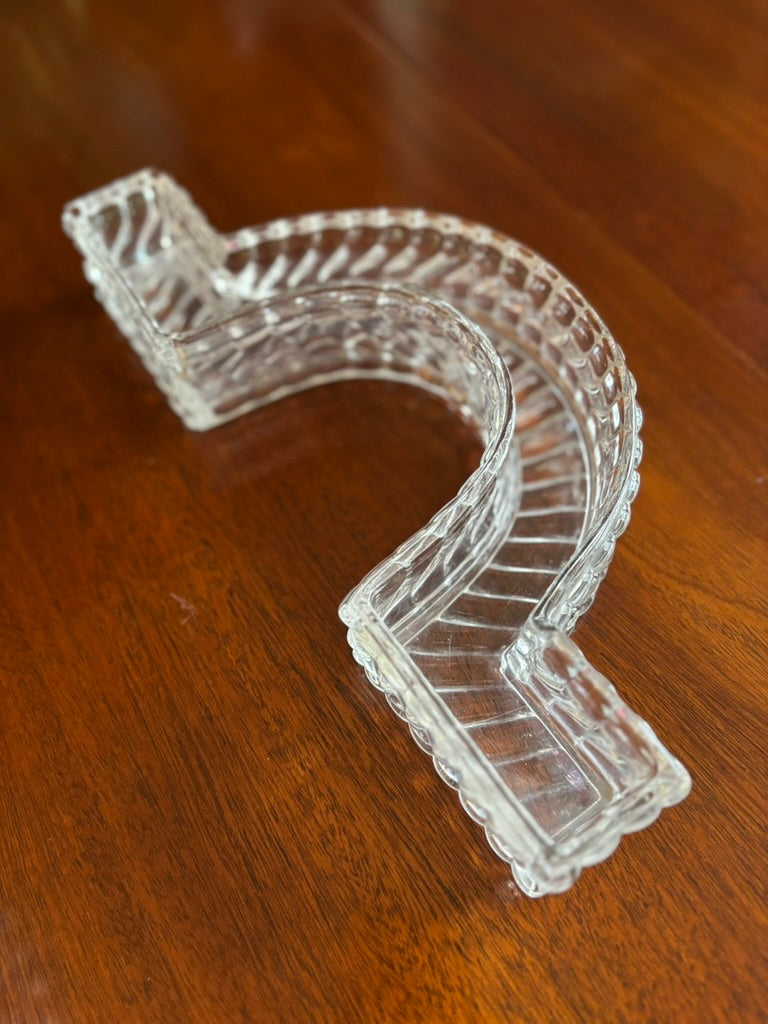 Baccarat France Art Deco Crystal Surtout de Table Centerpiece Elements – Pair, c. 1930 (Early 20th Century Design)