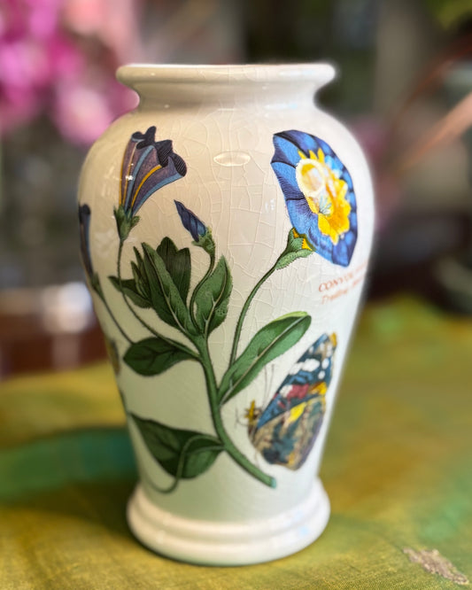 Portmeirion Botanic Garden Bud Vase | English Floral Pedestal Vase