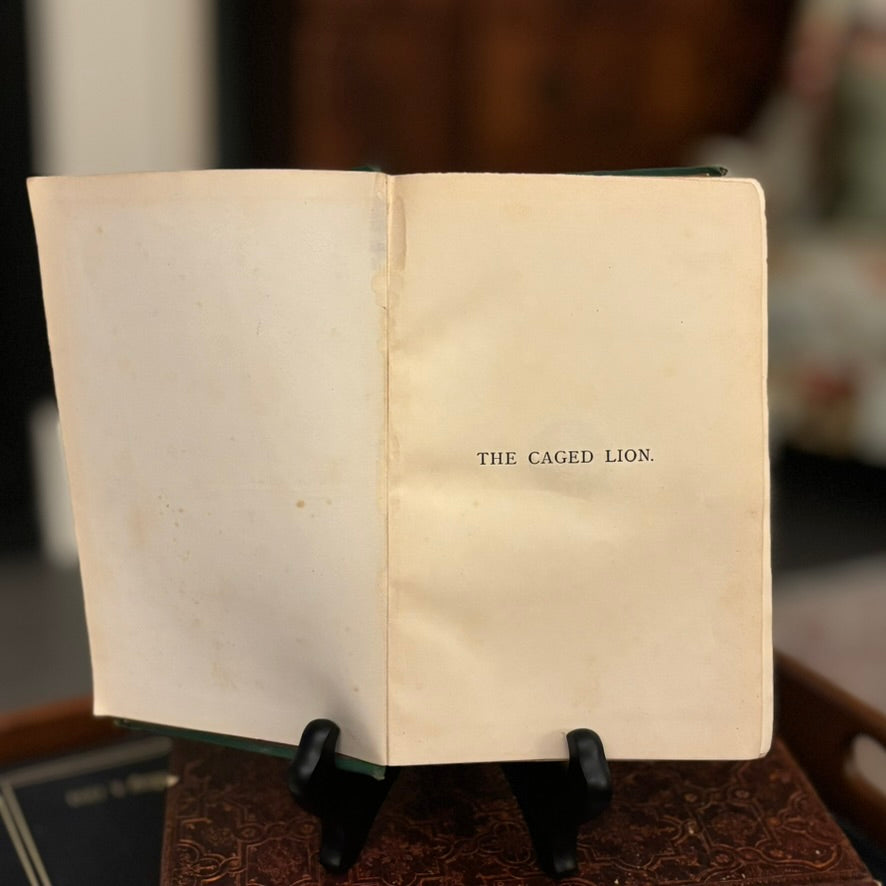 The Caged Lion by Charlotte M. Yonge | 1870 First Edition | Macmillan London | Illustrated Victorian Historical Novel