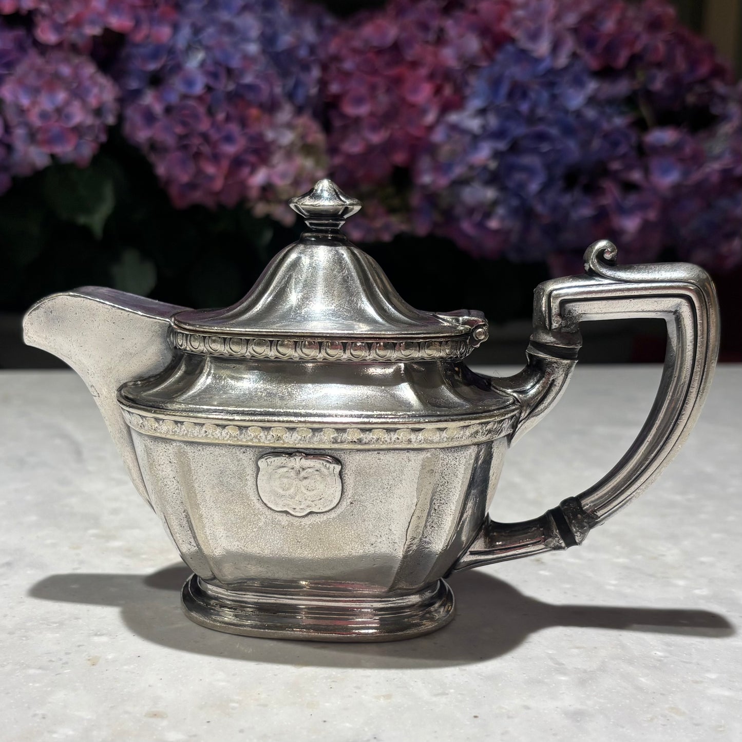 Vintage Hotel Silver Teapot Collection | The Plaza Hotel, Hotel Gotham, Gladstone & Wilcox | Set of 4