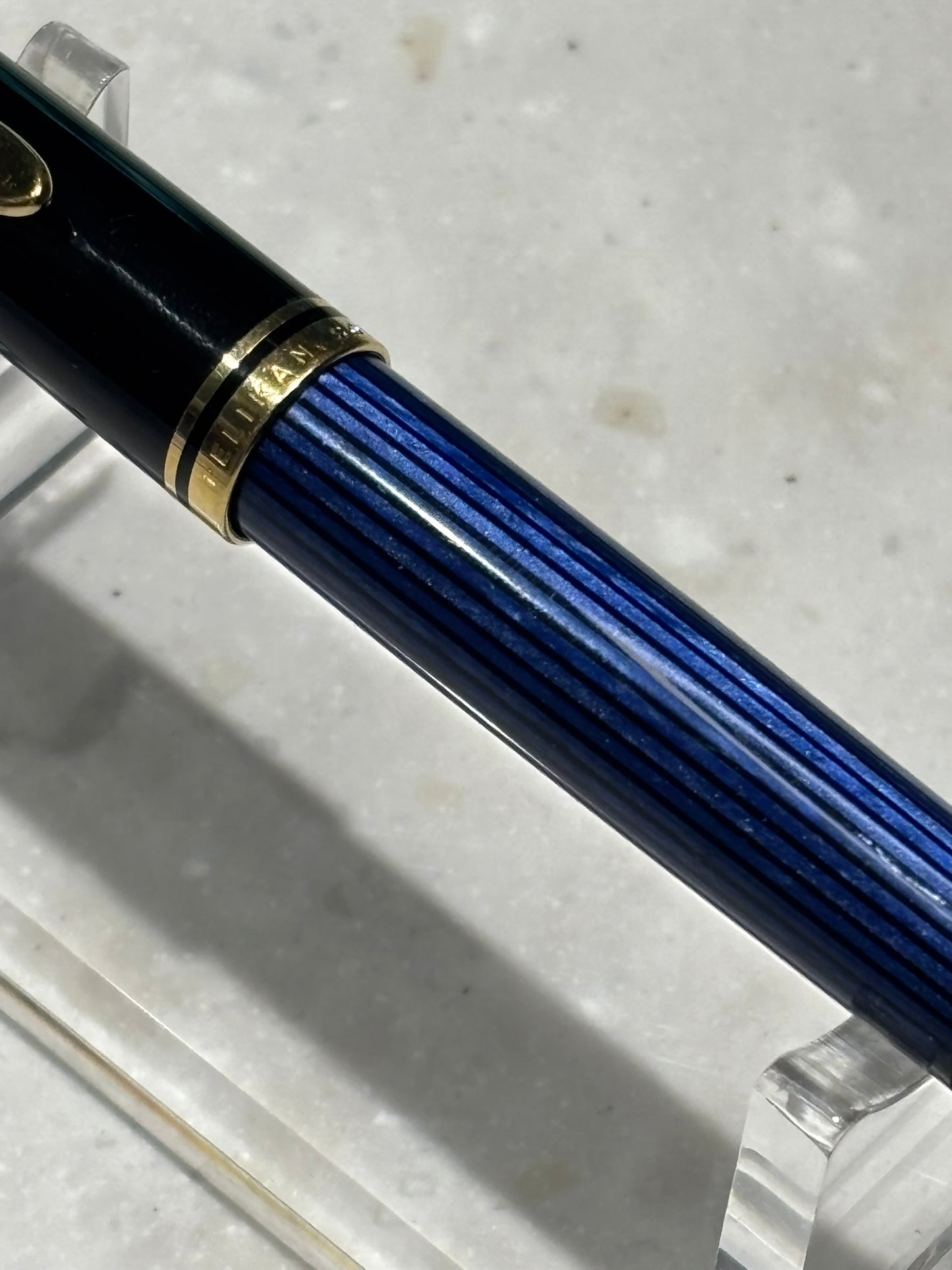 Vintage Pelikan Souverän R600 Rollerball Pen | Blue Stripe | Germany | New Blue Refill