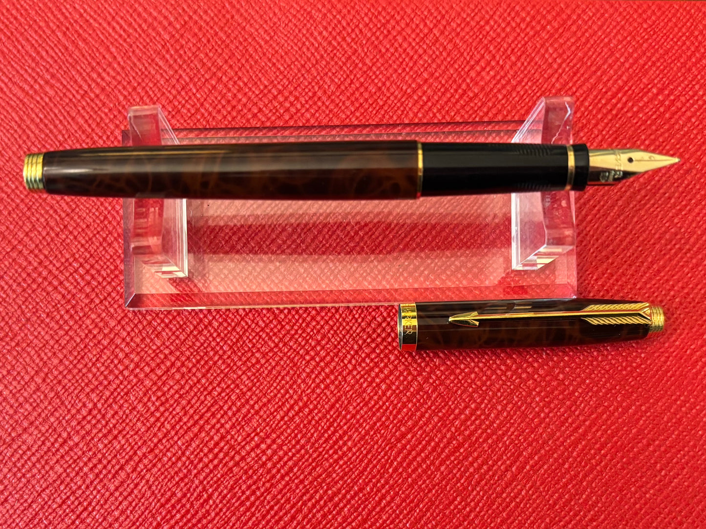 Parker 75 Thuya Laque Fountain Pen | 14K Medium Nib | Made in France | 1989
