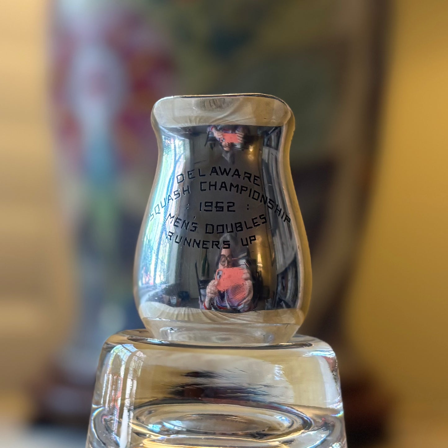 Vintage Reed & Barton Silverplate Squash Trophy Creamer | Delaware Championship 1962