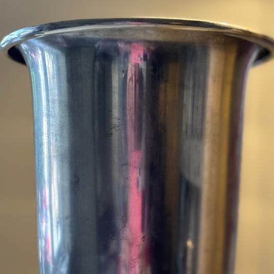Vintage Wm. Rogers Rosalie Silverplate Trumpet Vase | Floral Engraved Base