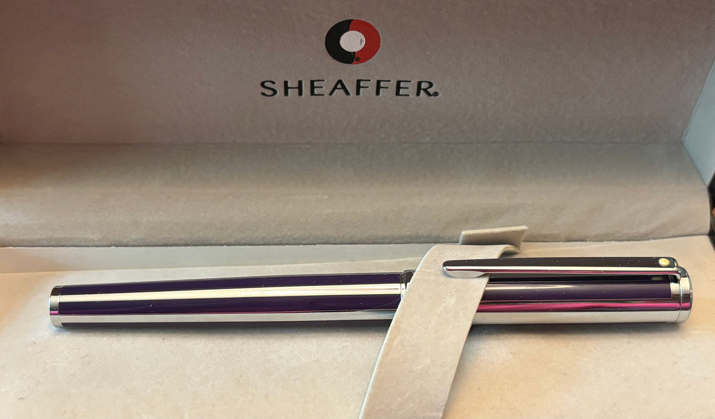 Sheaffer Intensity Rollerball Pen | Purple Lacquer & Chrome Trim | New Old Stock in Box