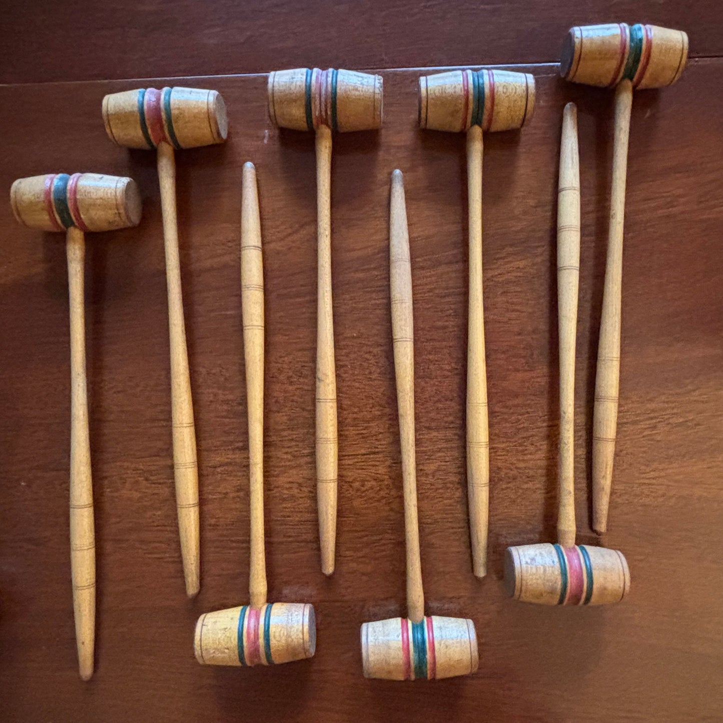 Victorian Tabletop Croquet Set in Original Wooden Box | Parlor Game | Circa 1880–1910