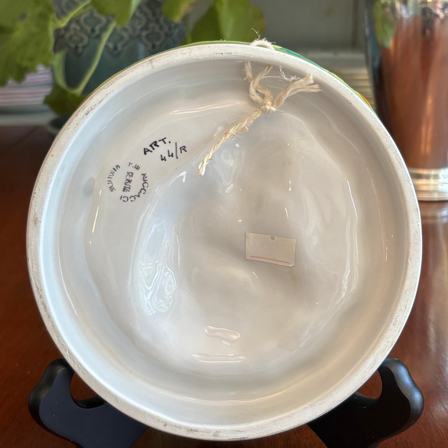 Vintage Niccacci Deruta Italian Wall Plaque | St. Francis Relief with Fruit Garland